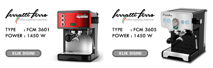 List Mesin Kopi Espresso Ferratti Ferro